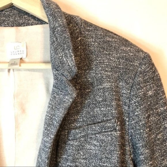 LC Lauren Conrad Short Lightweight Blazer Sweater Jacket Size 4 - Picture 2 of 6